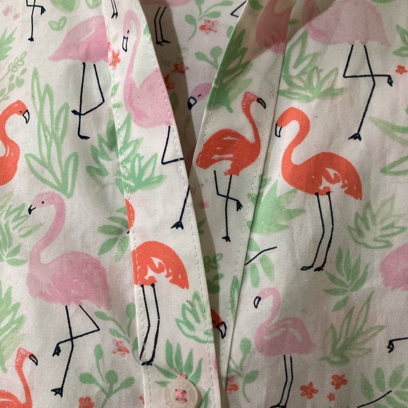 Brooks Brothers Flamingo Print Button-Down Shirt – 100% Cotton - Picture 6 of 9
